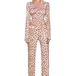 BRAND NEW I AM GIA Leopard Print Long Sleeve Top